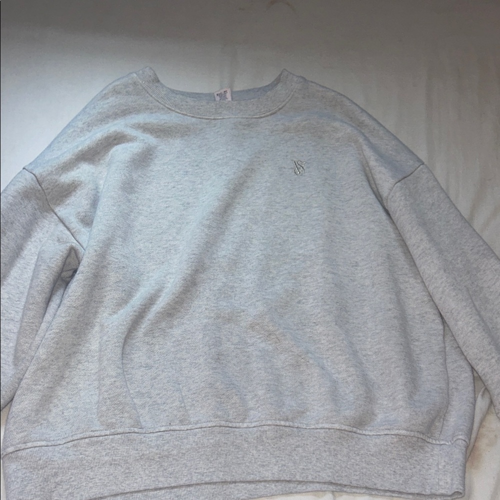 Victoria's Secret Light Gray Crew Neck Sweater